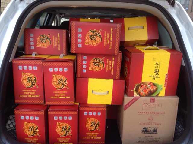 满车的蟹味！！